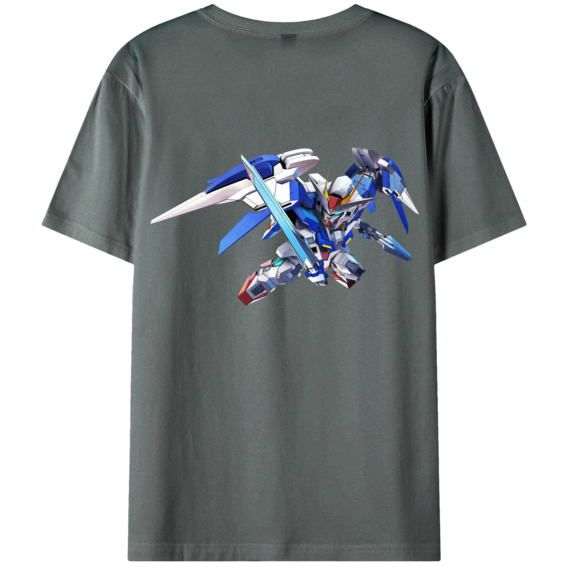 （画像用） 機動戦士ガンダム Mobile Suit Gundam 綿100％半袖Tシャツ（背面プリント）
